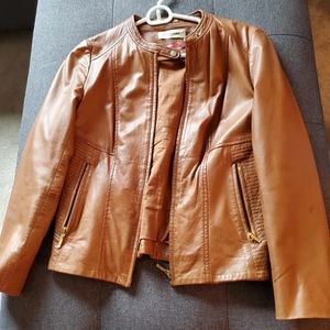 Women's Size 34 XS Naf Naf Lambskin Jacket
